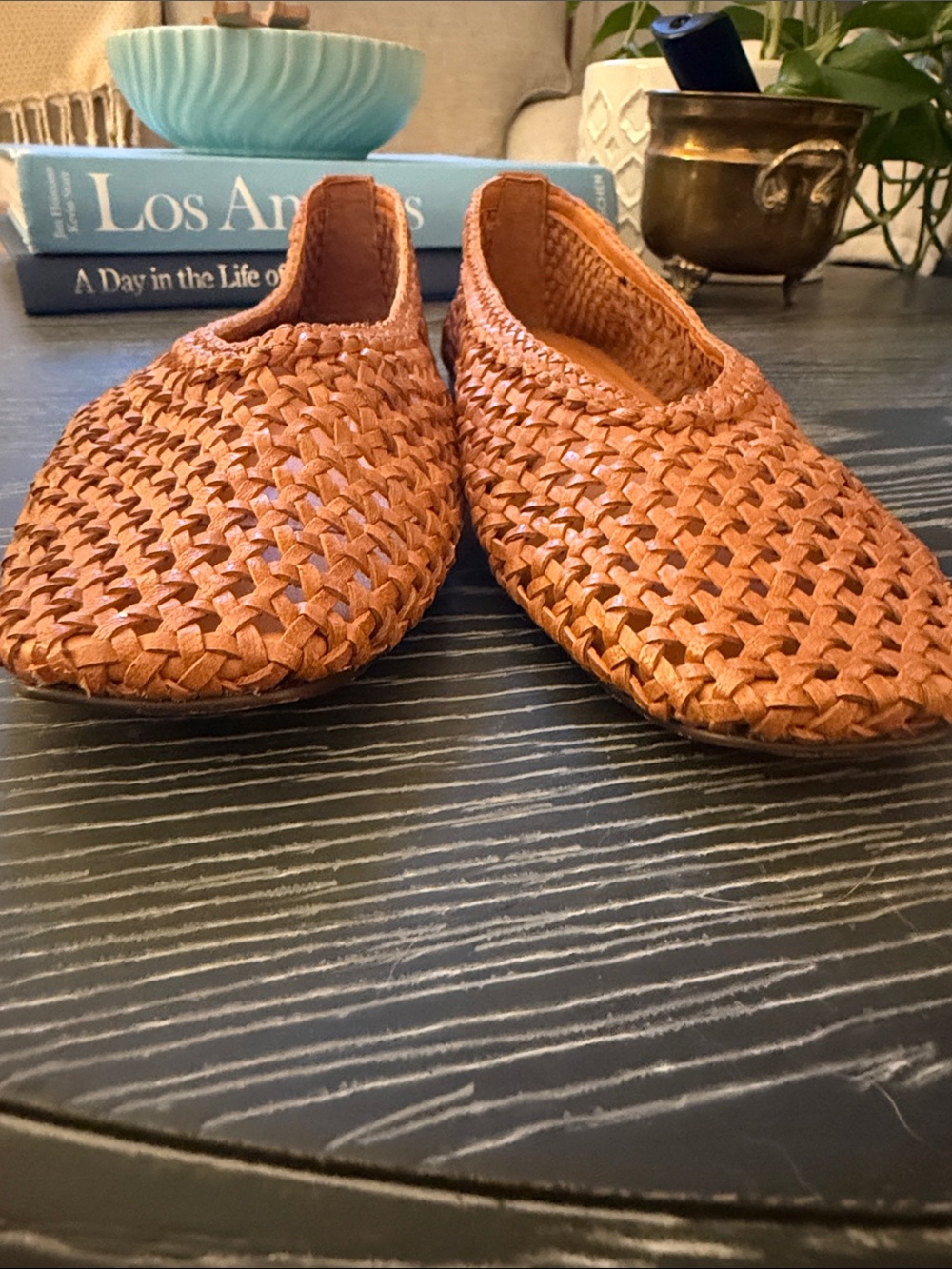 Madewell Mylie Ballet Flat Woven Leather Shoes Glove Fit Baked Clay Size 8.5 - Picture 9 of 13